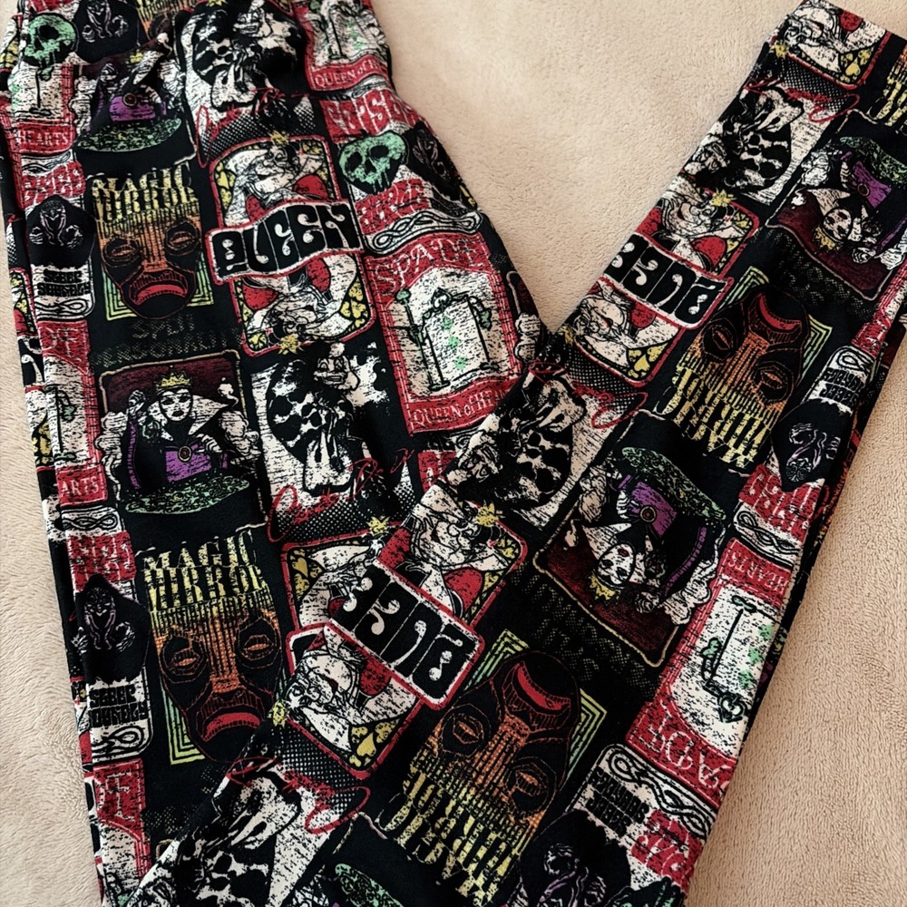 LulaRoe Leggings‎ OS Disney Villains Evil Queen Magic Mirror